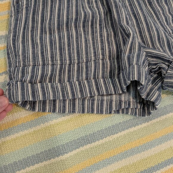 Aeropostale Navy Blue And White Striped Pull-on Shorts XS - Picture 3 of 7